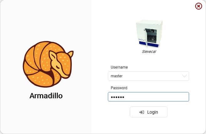 automatic sieve calibrator armadillo software