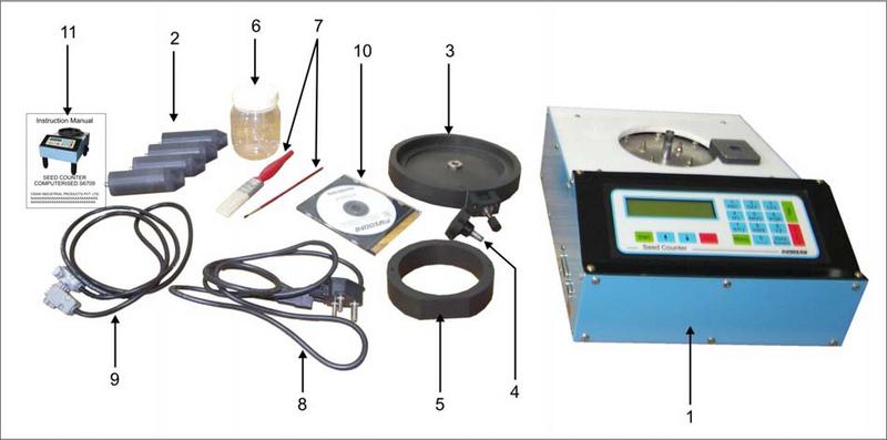 qaqc lab seed counter components